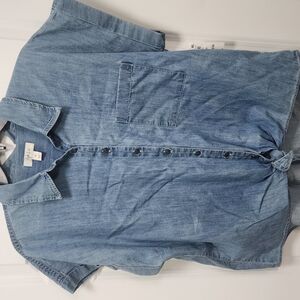 Denim Button-Up Shirt